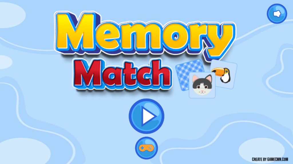 memory match for working memory and recall abilities